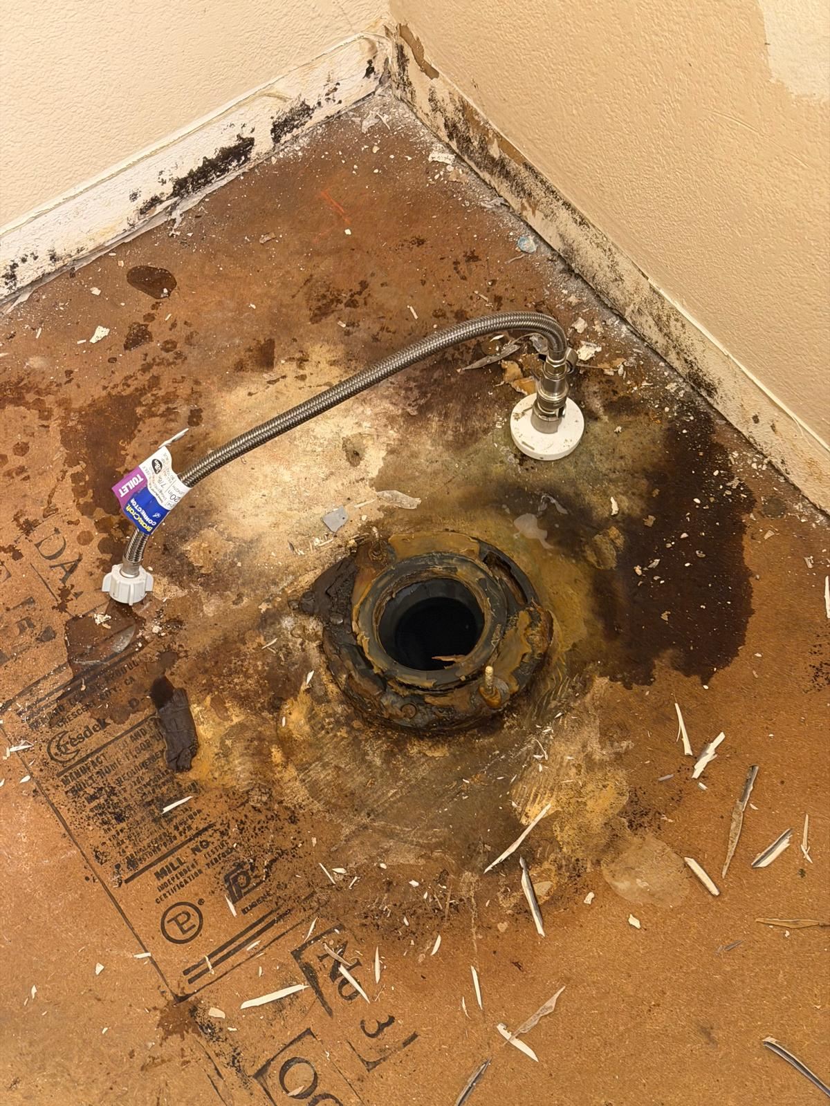 Water Damage - Bathroom Floor